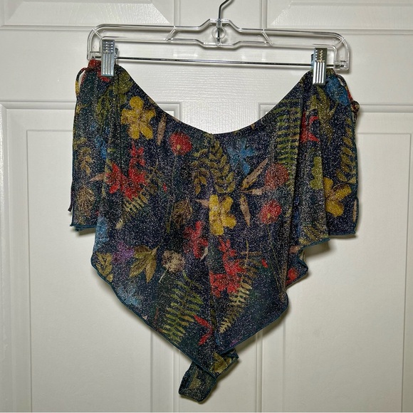 Savage X Fenty Trophy Wife Cheeky Sleep Shorts Island Print 1X - Picture 2 of 3